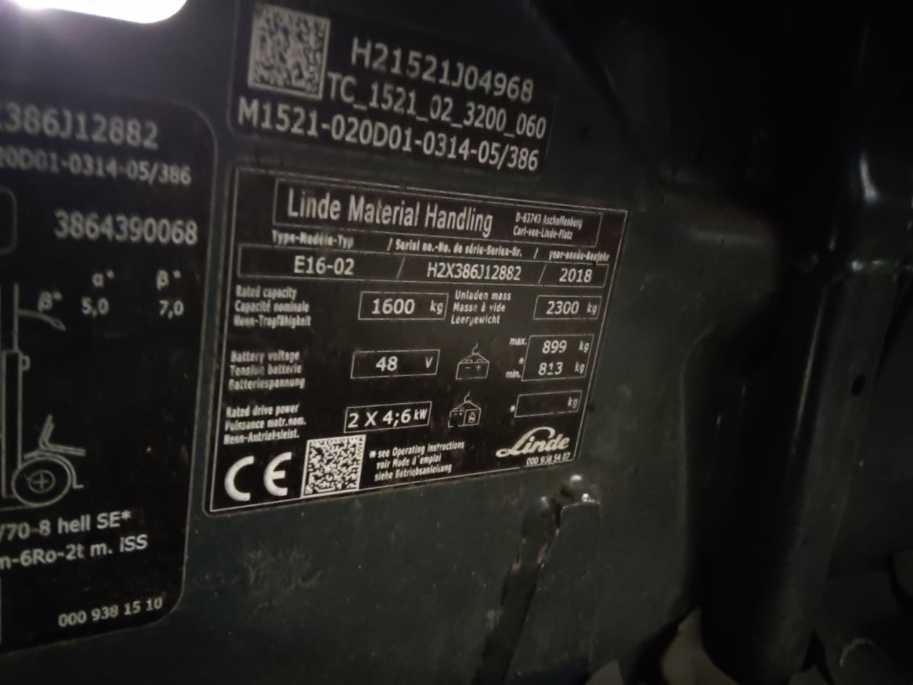 Linde E16-02 - Elektrische heftruck: afbeelding 2 Linde E16-02 - Elektrische heftruck: afbeelding 2