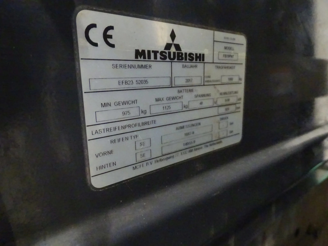 Mitsubishi FB18PNT - Elektrische heftruck: afbeelding 2 Mitsubishi FB18PNT - Elektrische heftruck: afbeelding 2