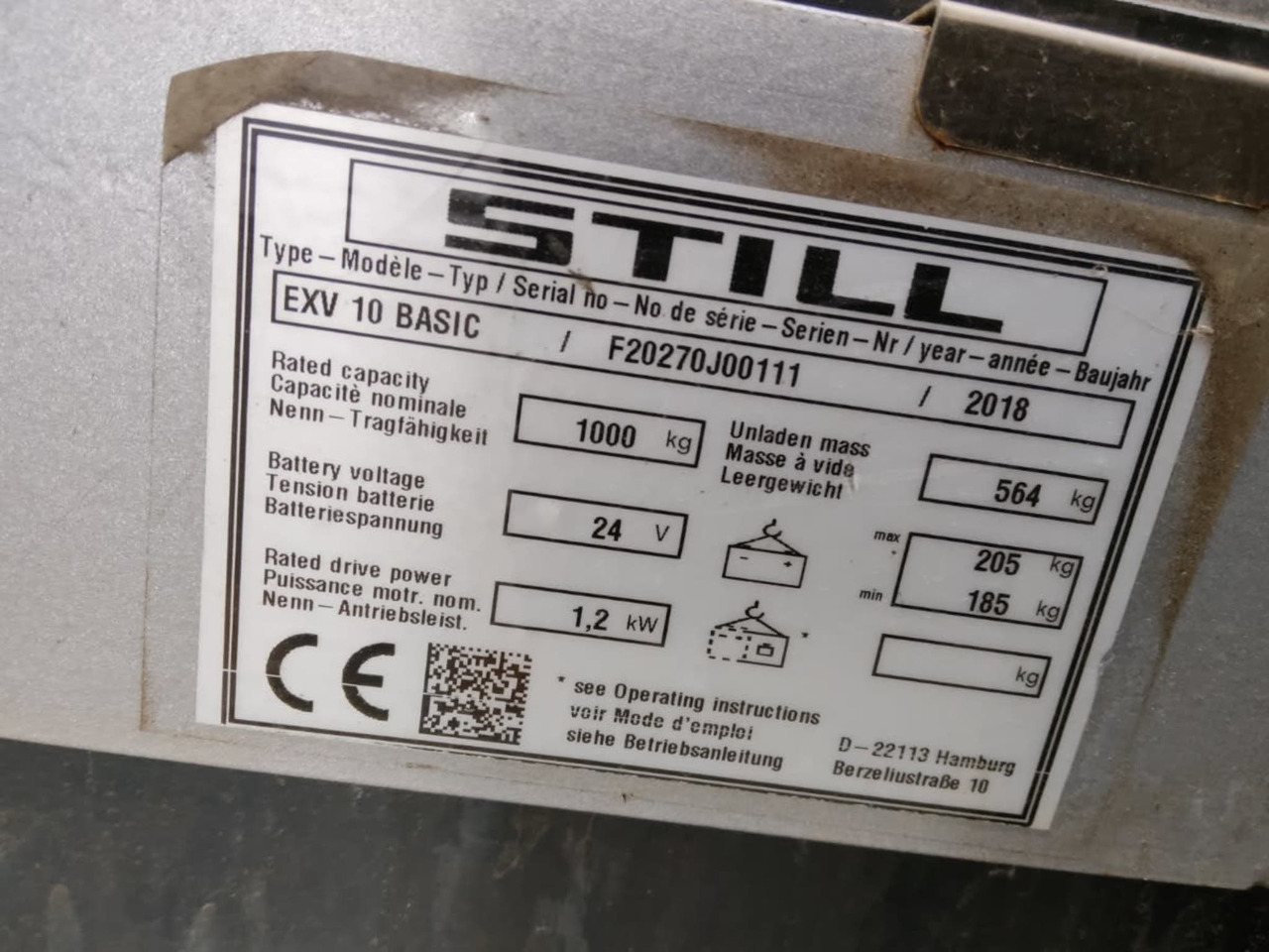 STILL EXV10 - Stapelaar: afbeelding 2 STILL EXV10 - Stapelaar: afbeelding 2