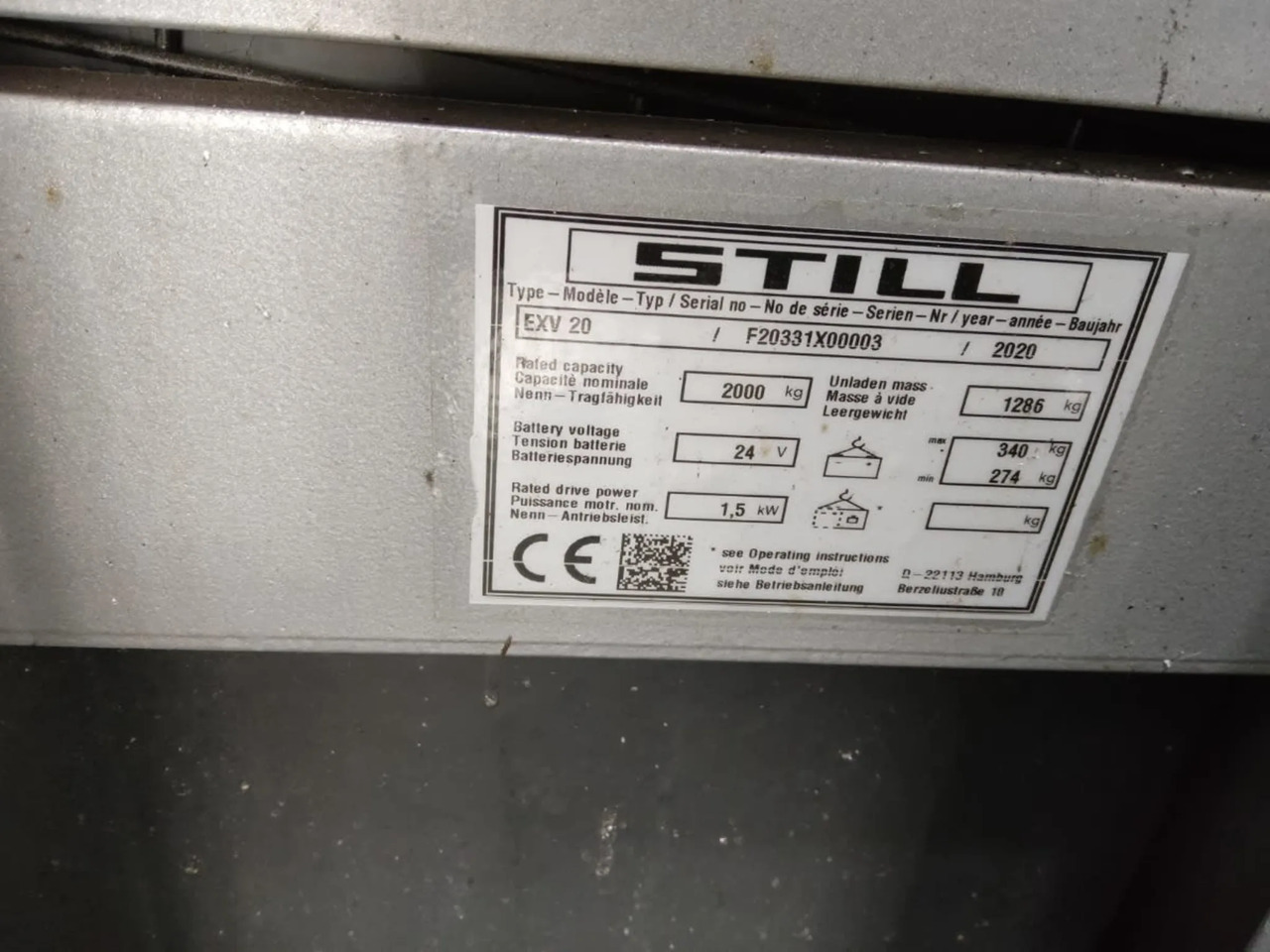 STILL EXV20 - Stapelaar: afbeelding 2 STILL EXV20 - Stapelaar: afbeelding 2