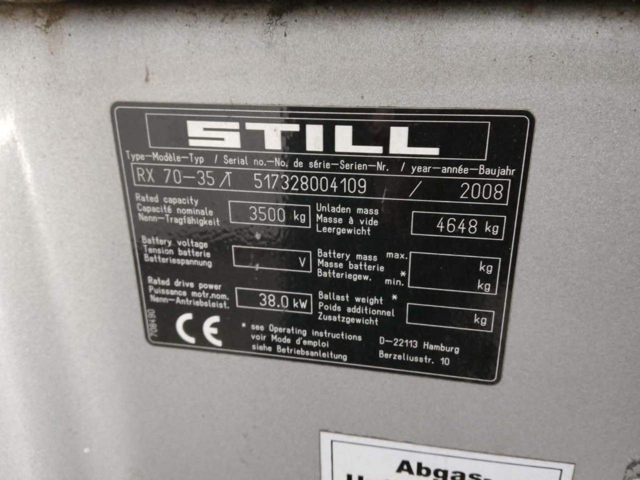 STILL RX70-35T - LPG heftruck: afbeelding 2 STILL RX70-35T - LPG heftruck: afbeelding 2