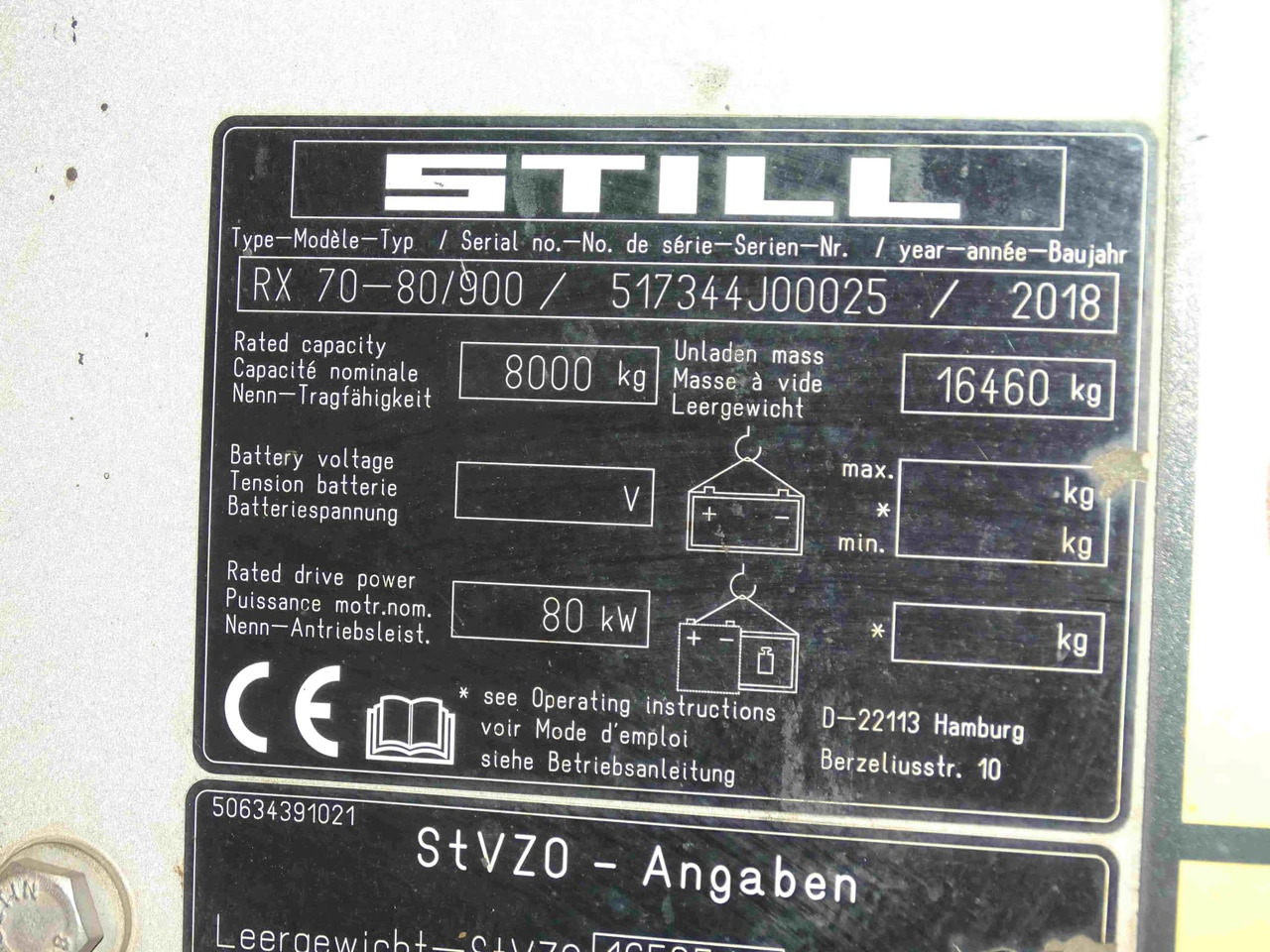 STILL RX70-80/900 - Diesel heftruck: afbeelding 5 STILL RX70-80/900 - Diesel heftruck: afbeelding 5