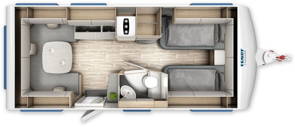 Fendt Bianco Selection 515 SG 2026 mit Extras - Caravan: afbeelding 2 Fendt Bianco Selection 515 SG 2026 mit Extras - Caravan: afbeelding 2