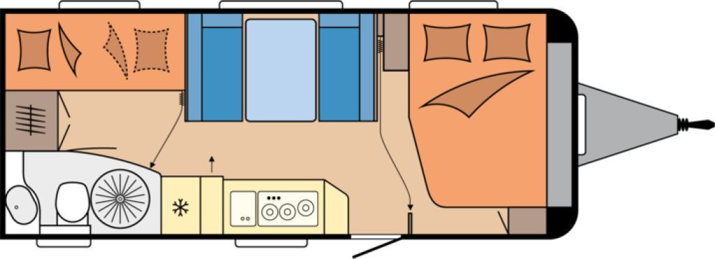 Hobby De Luxe 545 KMF 2025 2000kg., - Caravan: afbeelding 2 Hobby De Luxe 545 KMF 2025 2000kg., - Caravan: afbeelding 2