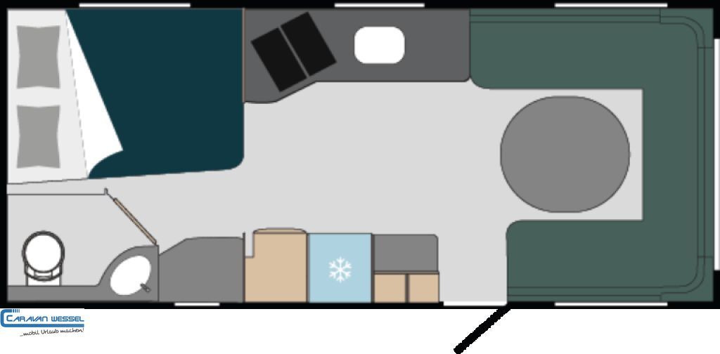 Polar 590 FWA Blueline SONDERMODELL Modellwechsel - Caravan: afbeelding 2 Polar 590 FWA Blueline SONDERMODELL Modellwechsel - Caravan: afbeelding 2