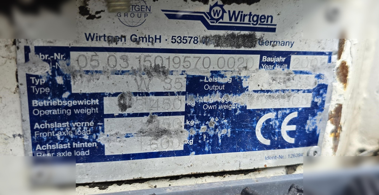 2005 WIRTGEN W35DC - Asfaltfrees: afbeelding 2 2005 WIRTGEN W35DC - Asfaltfrees: afbeelding 2