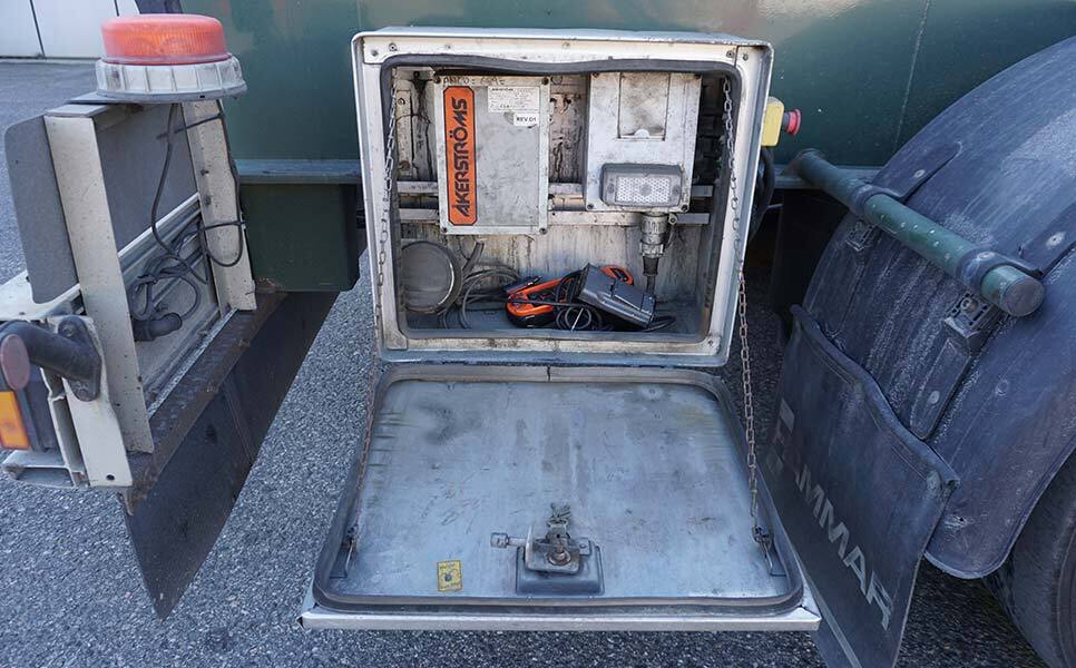 Containertransporter/ Wissellaadbak oplegger voor het vervoer van containers Hammar 195 S, Sideloader, 33 tonnes SWL (20'-40'): afbeelding 9 Containertransporter/ Wissellaadbak oplegger voor het vervoer van containers Hammar 195 S, Sideloader, 33 tonnes SWL (20'-40'): afbeelding 9