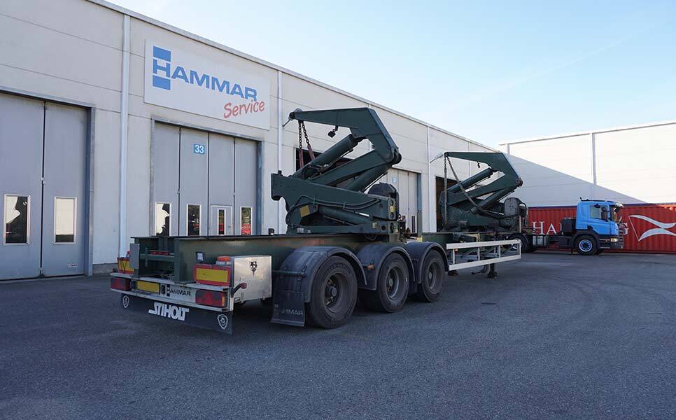 Containertransporter/ Wissellaadbak oplegger voor het vervoer van containers Hammar 195 S, Sideloader, 33 tonnes SWL (20'-40'): afbeelding 8 Containertransporter/ Wissellaadbak oplegger voor het vervoer van containers Hammar 195 S, Sideloader, 33 tonnes SWL (20'-40'): afbeelding 8