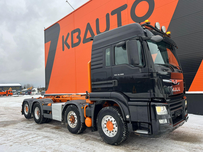 MAN TGS 35.500 8x4H*6 PALFINGER T 20 ton / L=5700 mm / HYDRODRIVE - Haakarmsysteem vrachtwagen: afbeelding 4 MAN TGS 35.500 8x4H*6 PALFINGER T 20 ton / L=5700 mm / HYDRODRIVE - Haakarmsysteem vrachtwagen: afbeelding 4