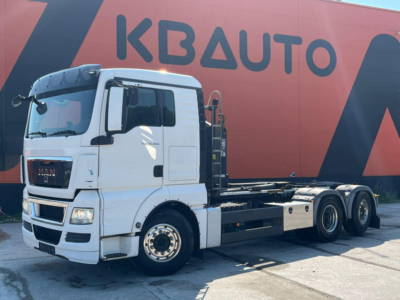 MAN TGX 26.480 6X2 / HIAB L20 TON / L= 5300mm - Haakarmsysteem vrachtwagen: afbeelding 1 MAN TGX 26.480 6X2 / HIAB L20 TON / L= 5300mm - Haakarmsysteem vrachtwagen: afbeelding 1