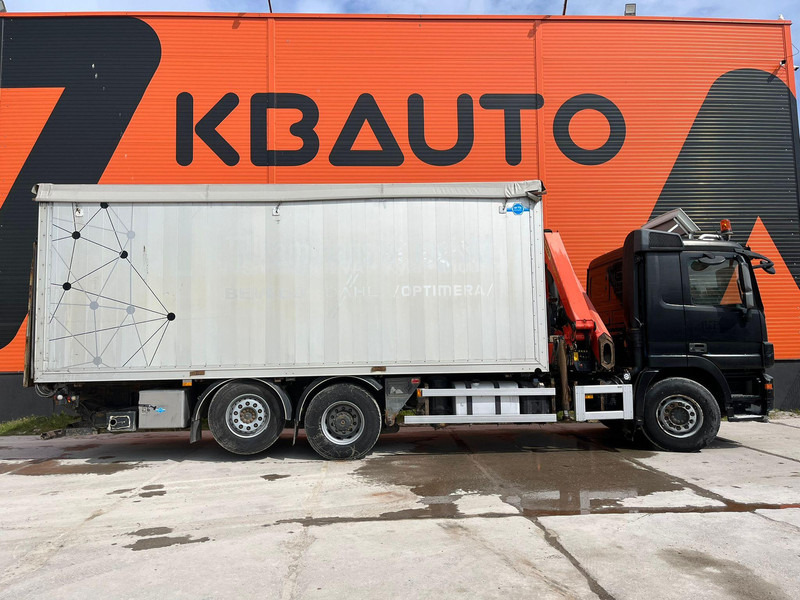 Mercedes-Benz Actros 2536 6x2*4 PK18002 / BOX L=6965 mm - Vrachtwagen met open laadbak, Kraanwagen: afbeelding 4 Mercedes-Benz Actros 2536 6x2*4 PK18002 / BOX L=6965 mm - Vrachtwagen met open laadbak, Kraanwagen: afbeelding 4