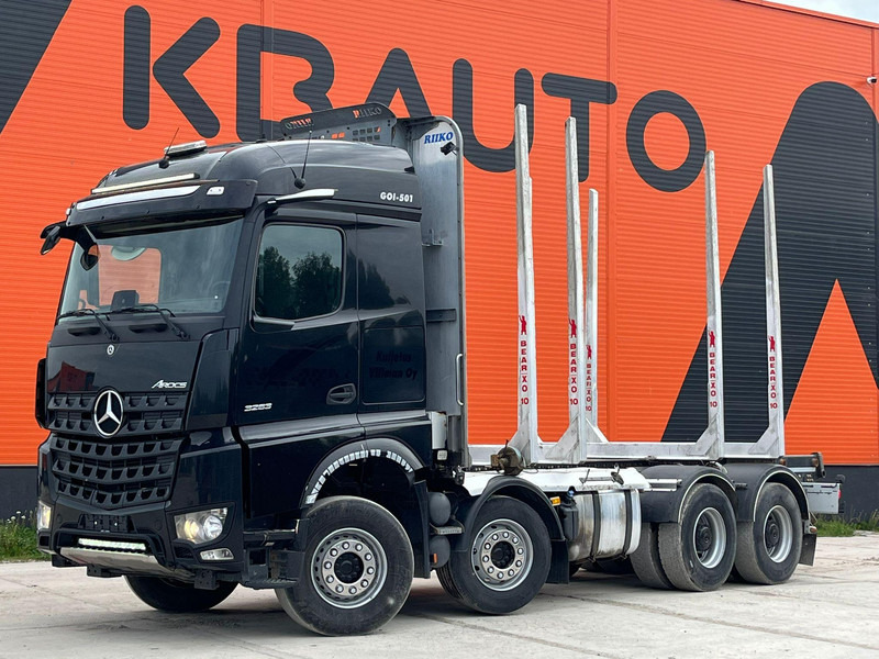 Mercedes-Benz Arocs 3263 8x4 FULL STEEL - Houttransport, Kraanwagen: afbeelding 1 Mercedes-Benz Arocs 3263 8x4 FULL STEEL - Houttransport, Kraanwagen: afbeelding 1
