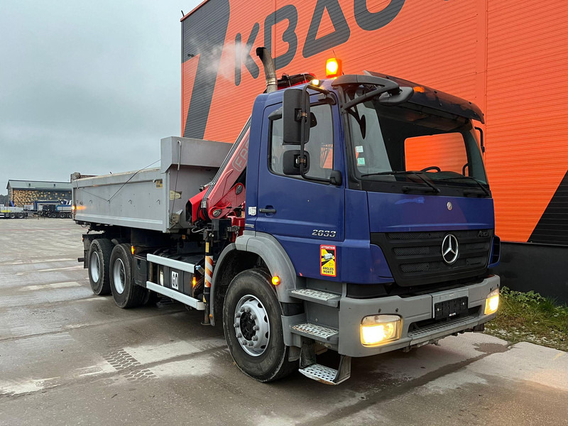 Mercedes-Benz Axor 2633 6x4 FASSI F110AK22 / BOX L=5040 mm - Kipper vrachtwagen, Kraanwagen: afbeelding 4 Mercedes-Benz Axor 2633 6x4 FASSI F110AK22 / BOX L=5040 mm - Kipper vrachtwagen, Kraanwagen: afbeelding 4
