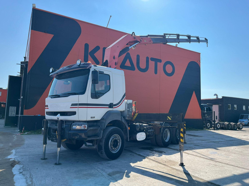 Renault 420 DCI 6x4 FULL STEEL / PK32080 - Vrachtwagen met open laadbak, Kraanwagen: afbeelding 1 Renault 420 DCI 6x4 FULL STEEL / PK32080 - Vrachtwagen met open laadbak, Kraanwagen: afbeelding 1