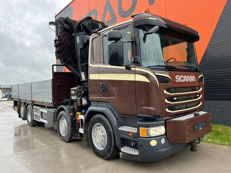 Scania G 450 8x2*6 HIAB 622E-8 + JIB / PLATFORM L=6715 mm - Vrachtwagen met open laadbak, Kraanwagen: afbeelding 4 Scania G 450 8x2*6 HIAB 622E-8 + JIB / PLATFORM L=6715 mm - Vrachtwagen met open laadbak, Kraanwagen: afbeelding 4