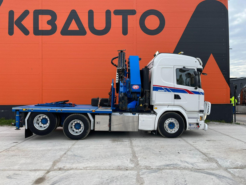 Scania G 490 6x2 HMF 5020 K6 + JIB / RETARDER - Vrachtwagen met open laadbak, Kraanwagen: afbeelding 5 Scania G 490 6x2 HMF 5020 K6 + JIB / RETARDER - Vrachtwagen met open laadbak, Kraanwagen: afbeelding 5