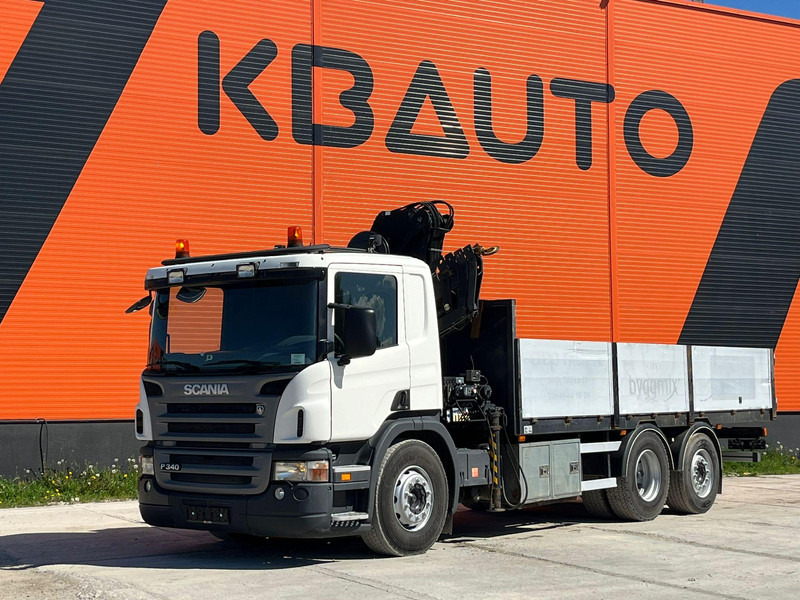 Scania P 340 6x2 HIAB 135-4 / PLATFORM L=6171 mm - Vrachtwagen met open laadbak, Kraanwagen: afbeelding 2 Scania P 340 6x2 HIAB 135-4 / PLATFORM L=6171 mm - Vrachtwagen met open laadbak, Kraanwagen: afbeelding 2