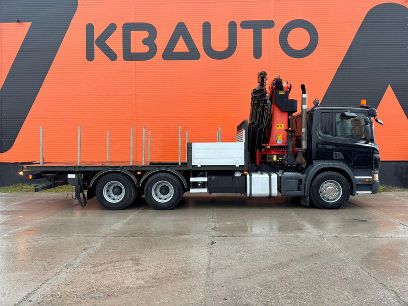 Scania P 380 6x2 PK 44002 + WINCH / PLATFORM L=6090 mm - Vrachtwagen met open laadbak, Kraanwagen: afbeelding 5 Scania P 380 6x2 PK 44002 + WINCH / PLATFORM L=6090 mm - Vrachtwagen met open laadbak, Kraanwagen: afbeelding 5