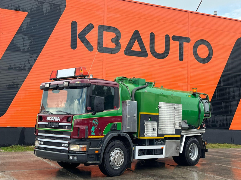 Scania P 94 4x2 TANK 9000 I + 1200 l / VACUUM Jurop PR150 / PRESSURE Pratissoli 150 bar / 102 l/min - Vacuümwagen: afbeelding 1 Scania P 94 4x2 TANK 9000 I + 1200 l / VACUUM Jurop PR150 / PRESSURE Pratissoli 150 bar / 102 l/min - Vacuümwagen: afbeelding 1