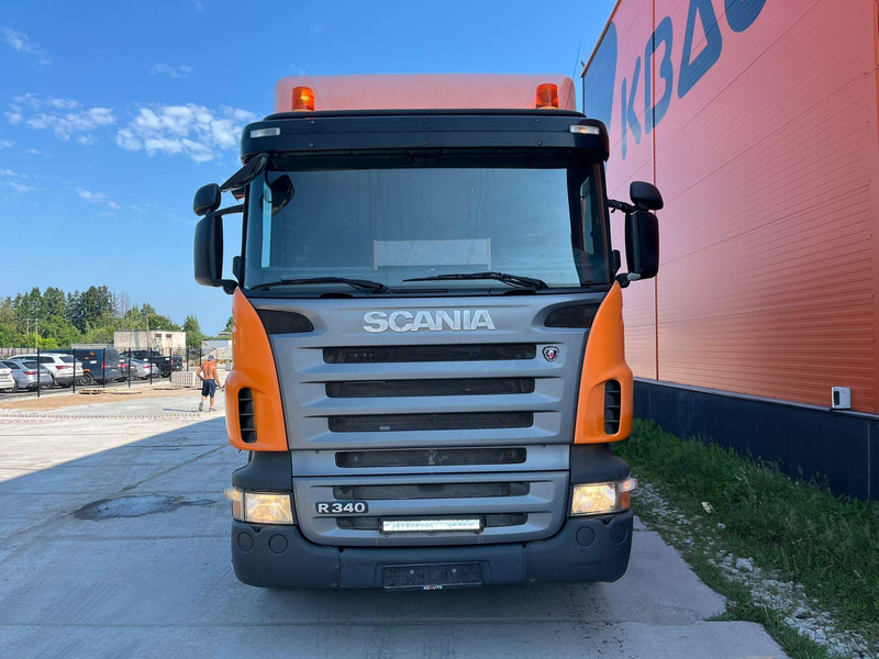 Scania R 340 6x2*4 HMF 2823-K6 + JIB / PLATFORM L=7293 mm - Vrachtwagen met open laadbak, Kraanwagen: afbeelding 3 Scania R 340 6x2*4 HMF 2823-K6 + JIB / PLATFORM L=7293 mm - Vrachtwagen met open laadbak, Kraanwagen: afbeelding 3