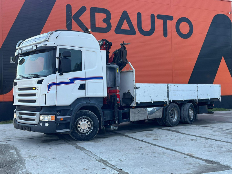 Scania R 440 6x2*4 FASSI F260XP / PLATFORM L=6760 mm - Vrachtwagen met open laadbak, Kraanwagen: afbeelding 2 Scania R 440 6x2*4 FASSI F260XP / PLATFORM L=6760 mm - Vrachtwagen met open laadbak, Kraanwagen: afbeelding 2