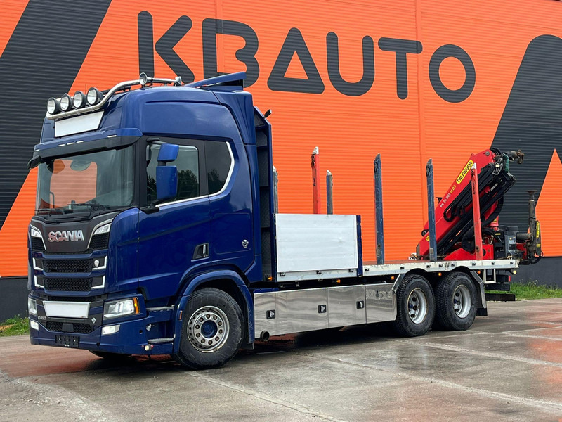 Scania R 650 6x4 PK 24001 / PLATFORM L=6800 mm - Vrachtwagen met open laadbak, Kraanwagen: afbeelding 2 Scania R 650 6x4 PK 24001 / PLATFORM L=6800 mm - Vrachtwagen met open laadbak, Kraanwagen: afbeelding 2