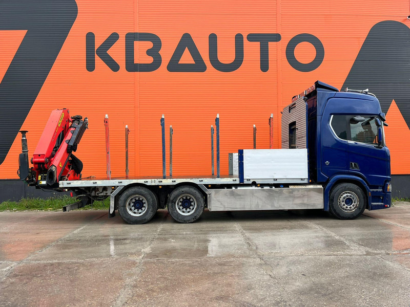Scania R 650 6x4 PK24001 / PLATFORM L=6800 mm - Vrachtwagen met open laadbak, Kraanwagen: afbeelding 5 Scania R 650 6x4 PK24001 / PLATFORM L=6800 mm - Vrachtwagen met open laadbak, Kraanwagen: afbeelding 5