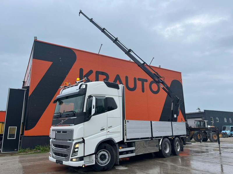 Volvo FH 16 600 6x2*4 HIAB 166E-5 HIPRO / PLATFORM L=6309 mm - Vrachtwagen met open laadbak, Kraanwagen: afbeelding 1 Volvo FH 16 600 6x2*4 HIAB 166E-5 HIPRO / PLATFORM L=6309 mm - Vrachtwagen met open laadbak, Kraanwagen: afbeelding 1