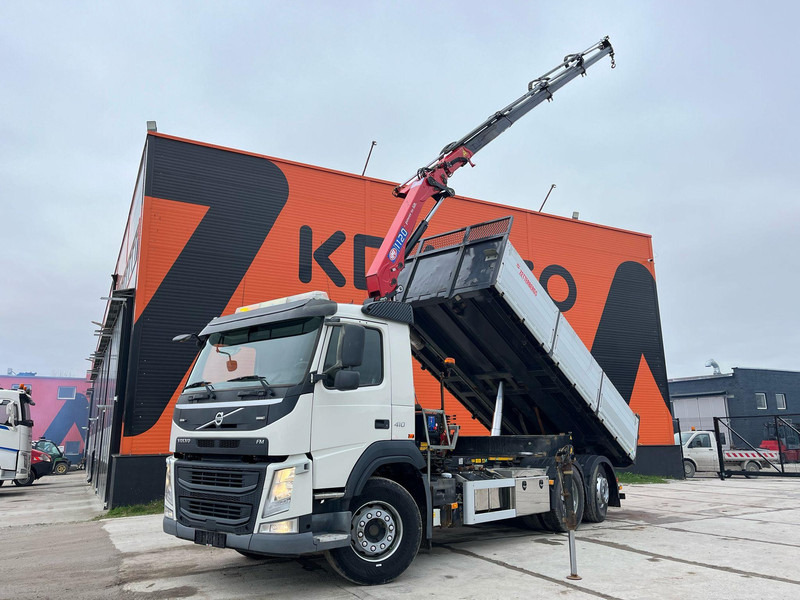 Volvo FM 410 6x2*4 HMF 1120-K4 / TIPPER BOX L=5573 mm - Kipper vrachtwagen, Kraanwagen: afbeelding 1 Volvo FM 410 6x2*4 HMF 1120-K4 / TIPPER BOX L=5573 mm - Kipper vrachtwagen, Kraanwagen: afbeelding 1