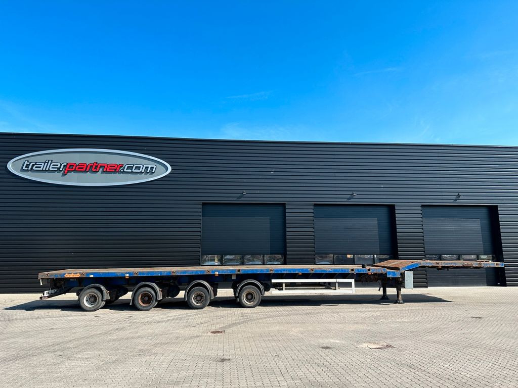 Nooteboom 4 achs tele / 3 x ausziehbar / 48.000 mm - Open bak met boorden oplegger: afbeelding 2 Nooteboom 4 achs tele / 3 x ausziehbar / 48.000 mm - Open bak met boorden oplegger: afbeelding 2