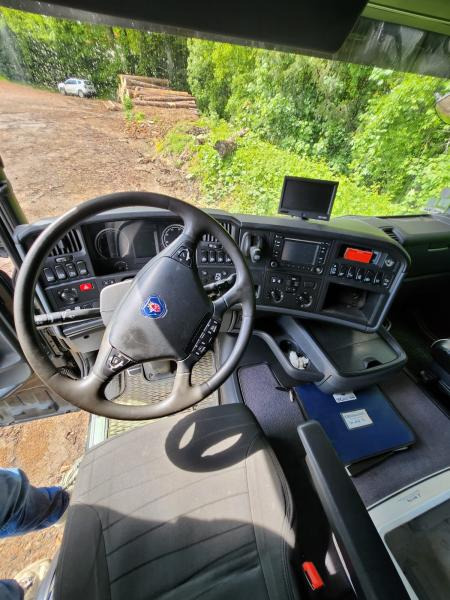Houttransport, Kraanwagen Scania R R 580: afbeelding 10