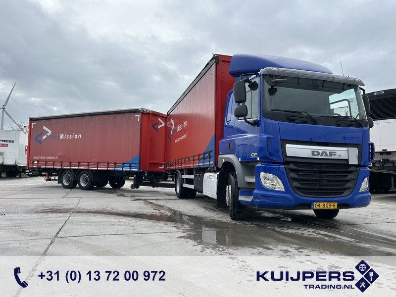 DAF CF 370 FA + Pacton MXD 218 / Curtainside Combi / Loadlift / APK TUV 05-26 - Schuifzeilen vrachtwagen: afbeelding 1 DAF CF 370 FA + Pacton MXD 218 / Curtainside Combi / Loadlift / APK TUV 05-26 - Schuifzeilen vrachtwagen: afbeelding 1