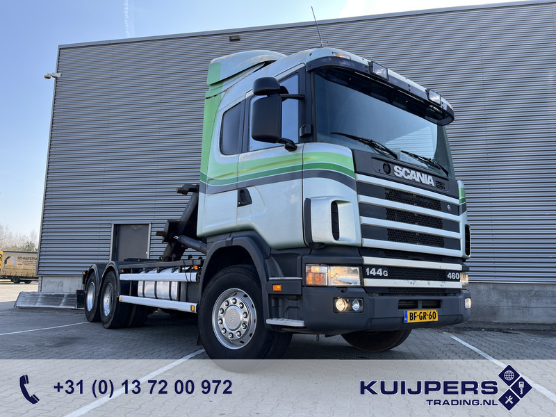 Scania R 144G V8 460 6x2 Boogie / 874 dkm / Blad - Blad / Hook Lift / NL Truck - Haakarmsysteem vrachtwagen: afbeelding 1 Scania R 144G V8 460 6x2 Boogie / 874 dkm / Blad - Blad / Hook Lift / NL Truck - Haakarmsysteem vrachtwagen: afbeelding 1