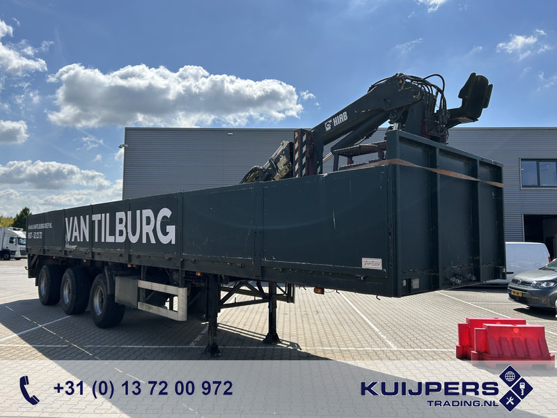 Vogelzang V02 17 30 / Heavy Duty Chassis / 3 axle 10 Ton / Hiab Crane Defect - Open bak met boorden oplegger: afbeelding 1 Vogelzang V02 17 30 / Heavy Duty Chassis / 3 axle 10 Ton / Hiab Crane Defect - Open bak met boorden oplegger: afbeelding 1