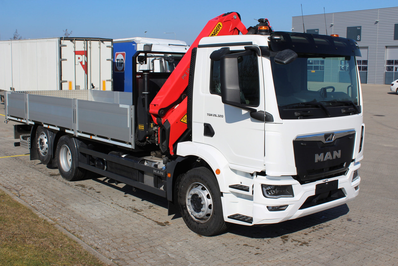 MAN TGM 26.320 6×2-4 PK19.001SLD5 Brädgårdsbil - Vrachtwagen met open laadbak, Kraanwagen: afbeelding 2 MAN TGM 26.320 6×2-4 PK19.001SLD5 Brädgårdsbil - Vrachtwagen met open laadbak, Kraanwagen: afbeelding 2