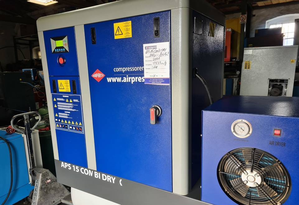 Kompresor śrubowy AIRPRESS APS 15 COMBI DRY X, 11 kw, 2021r - Luchtcompressor: afbeelding 4 Kompresor śrubowy AIRPRESS APS 15 COMBI DRY X, 11 kw, 2021r - Luchtcompressor: afbeelding 4