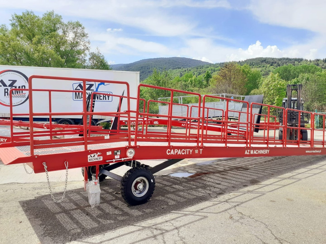 Nieuw Laadbrug AZ RAMP-EASY XL-8-RL . Mobil Loading Ramp  WIDE With Level Off, 8 t Capacity: afbeelding 11