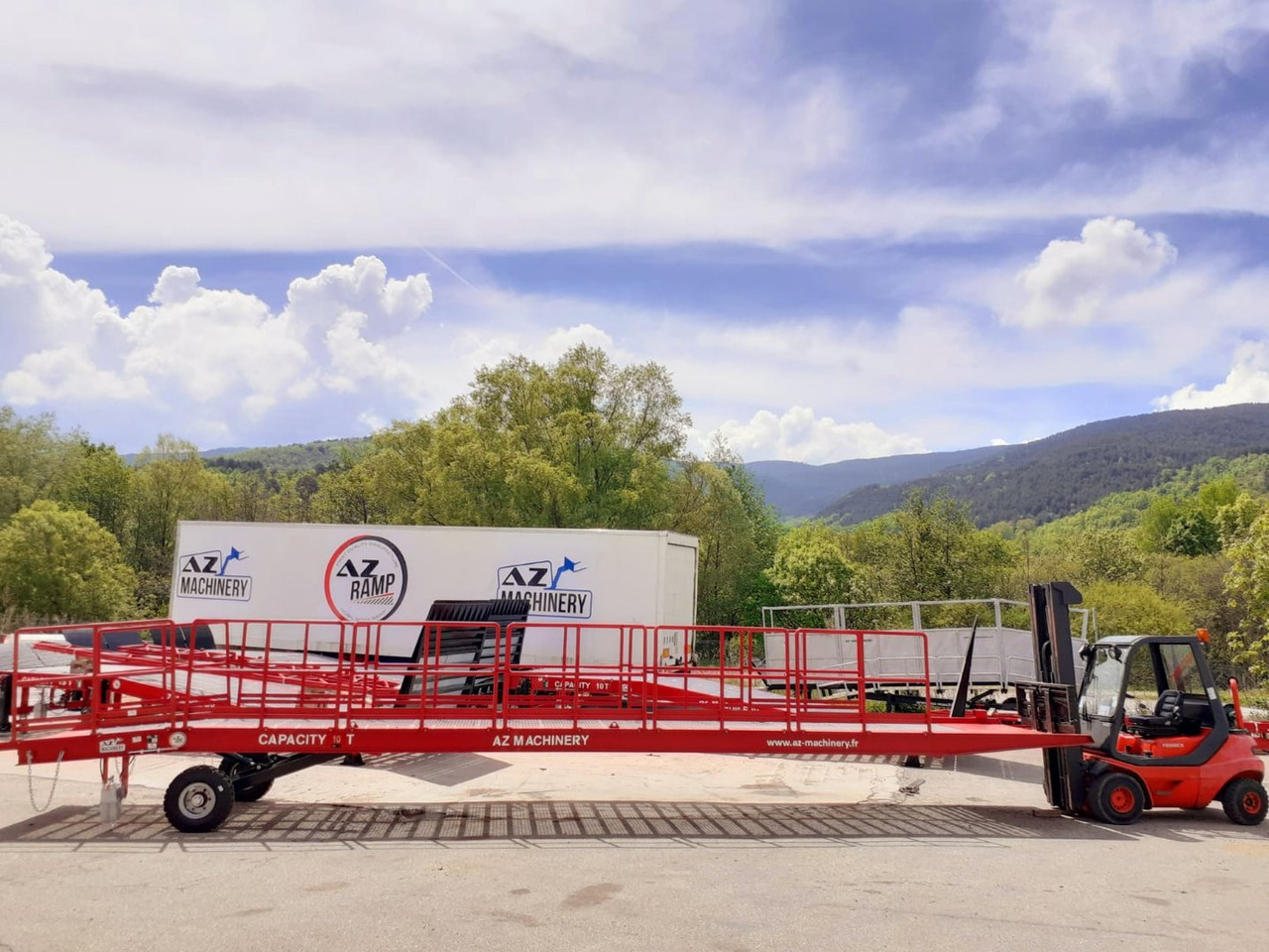 Nieuw Laadbrug AZ RAMP-EASY XL-8-RL . Mobil Loading Ramp  WIDE With Level Off, 8 t Capacity: afbeelding 10