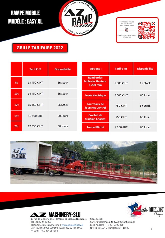 AZ RAMP EASY-XL 8 mobile loading ramp - Laadbrug: afbeelding 4 AZ RAMP EASY-XL 8 mobile loading ramp - Laadbrug: afbeelding 4