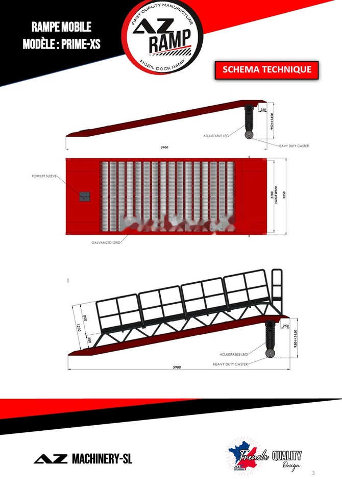 AZ RAMP PRIME XS-6 mobile loading ramp - Laadbrug: afbeelding 3 AZ RAMP PRIME XS-6 mobile loading ramp - Laadbrug: afbeelding 3