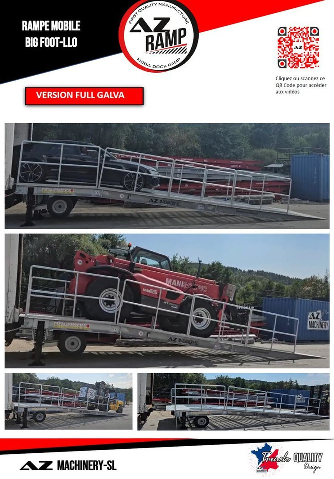 Large Mobile dock ramp, uncouplable AZ RAMP - KING VERSION, BIG FOOT L20 T-INOX - Laadbrug: afbeelding 3 Large Mobile dock ramp, uncouplable AZ RAMP - KING VERSION, BIG FOOT L20 T-INOX - Laadbrug: afbeelding 3