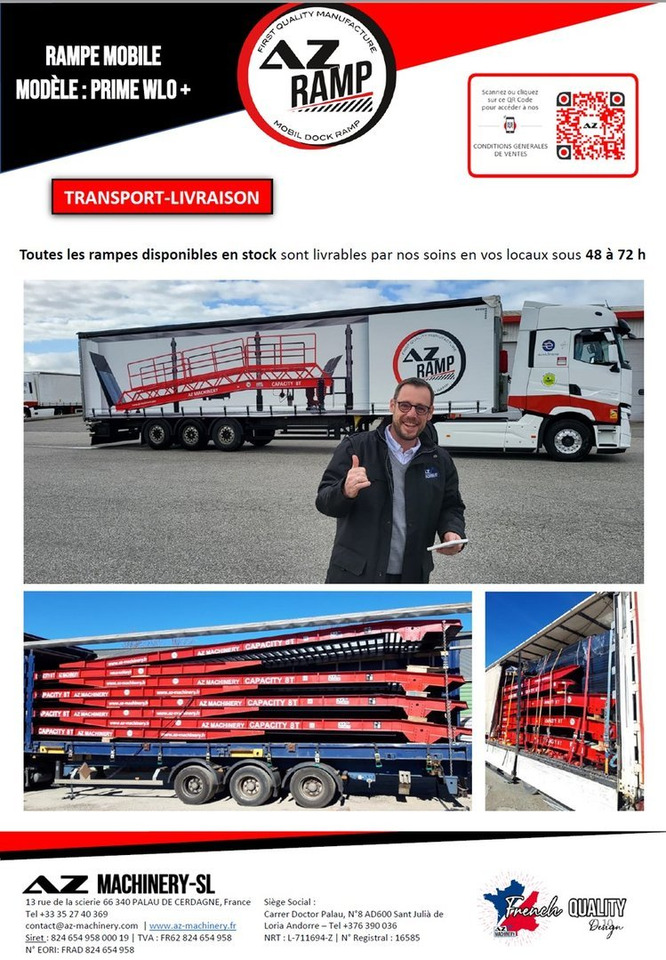 Nieuw Laadbrug **RENTAL 12-24-36 Month** AZ RAMP-PRIME PRIME WLO + 8 .  Industrial Mobil Loading Ramp: afbeelding 11