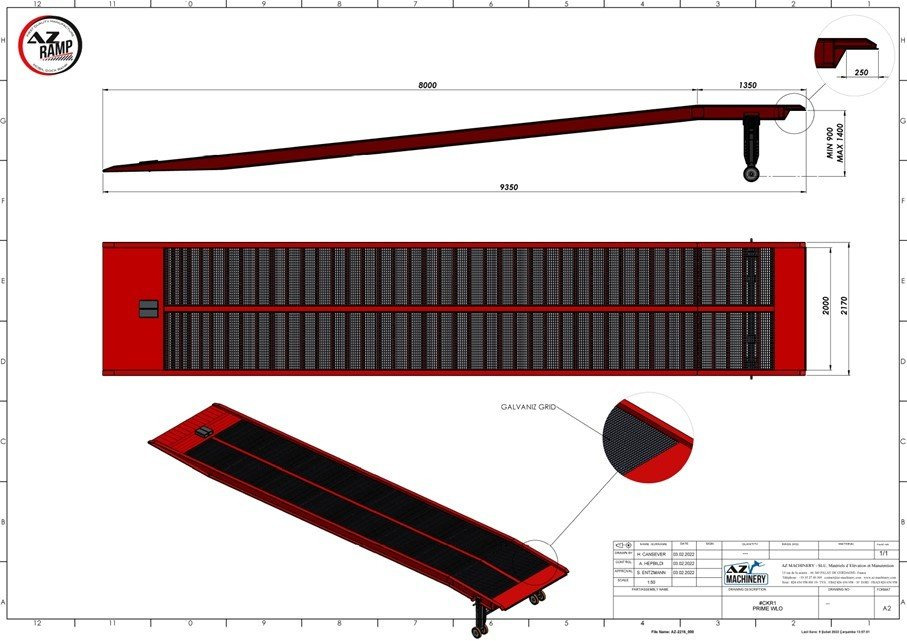 Nieuw Laadbrug **RENTAL 12-24-36 Month** AZ RAMP-PRIME PRIME WLO + 8 .  Industrial Mobil Loading Ramp: afbeelding 6
