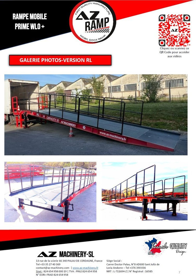 Nieuw Laadbrug **RENTAL 12-24-36 Month** AZ RAMP-PRIME PRIME WLO + 8 .  Industrial Mobil Loading Ramp: afbeelding 7