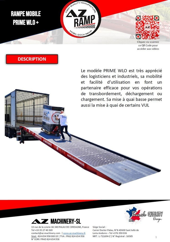 **RENTAL 12-24-36 Month** AZ RAMP-PRIME PRIME WLO + 8 . Industrial Mobil Loading Ramp - Laadbrug: afbeelding 3 **RENTAL 12-24-36 Month** AZ RAMP-PRIME PRIME WLO + 8 . Industrial Mobil Loading Ramp - Laadbrug: afbeelding 3