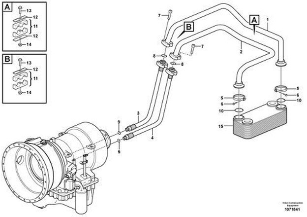 Volvo nieuwe Oliekoeler voe11033628 voe11110107 - Versnellingsbak en onderdelen voor Kiepwagen met knikbesturing: afbeelding 2 Volvo nieuwe Oliekoeler voe11033628 voe11110107 - Versnellingsbak en onderdelen voor Kiepwagen met knikbesturing: afbeelding 2
