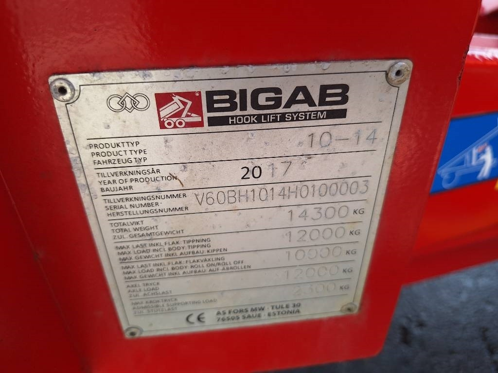 Haakarm/ Portaalarm aanhanger Bigab 10-14: afbeelding 10