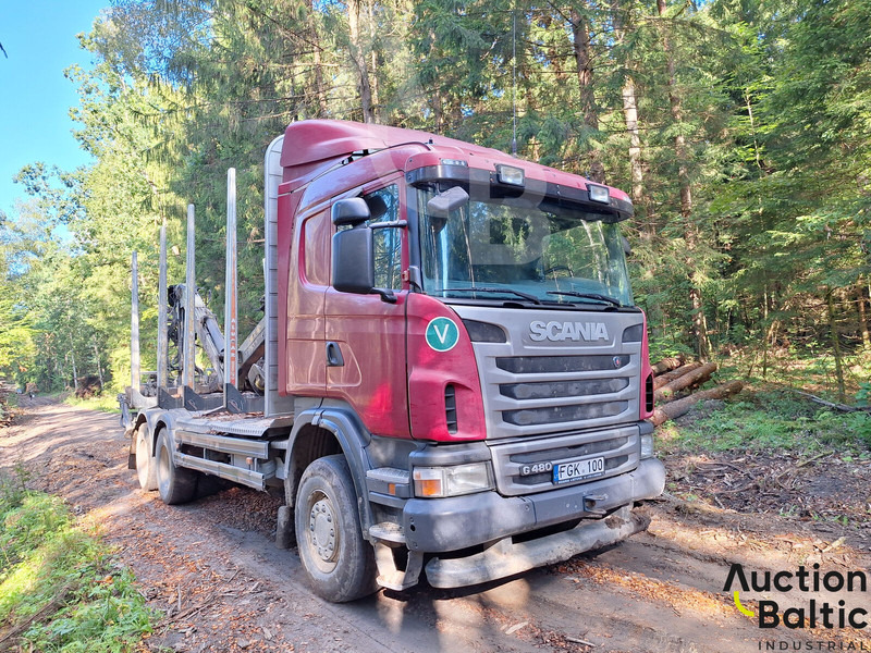Scania R 480 - Houttransport, Kraanwagen: afbeelding 1 Scania R 480 - Houttransport, Kraanwagen: afbeelding 1