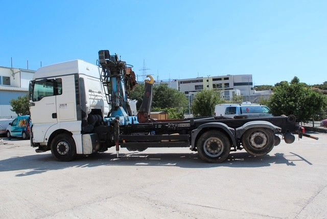 MAN TGA 26.360 FG 6x2 LL GERGEN Abroll + Penz Kran - Haakarmsysteem vrachtwagen, Kraanwagen: afbeelding 5 MAN TGA 26.360 FG 6x2 LL GERGEN Abroll + Penz Kran - Haakarmsysteem vrachtwagen, Kraanwagen: afbeelding 5