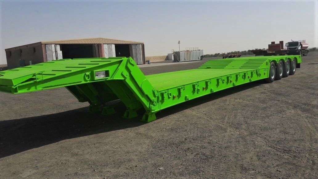 Nieuw Dieplader oplegger AME 100 Ton, Front Loading 4 Axle Lowbed Semi Trailer: afbeelding 8